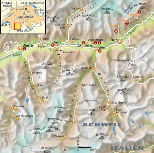15 Toptouren im Wallis