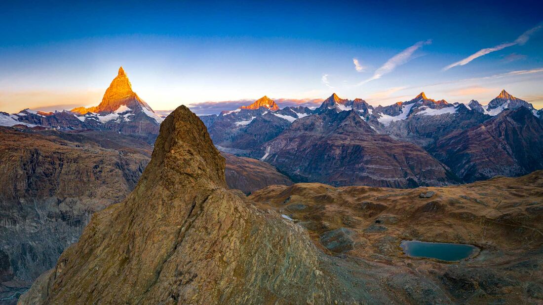 4000er in den Alpen - höchste Berge - Gipfel - Matterhorn - Dent Blanche