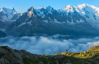 4000er in den Alpen - höchste Berge - Gipfel - Mont Blanc