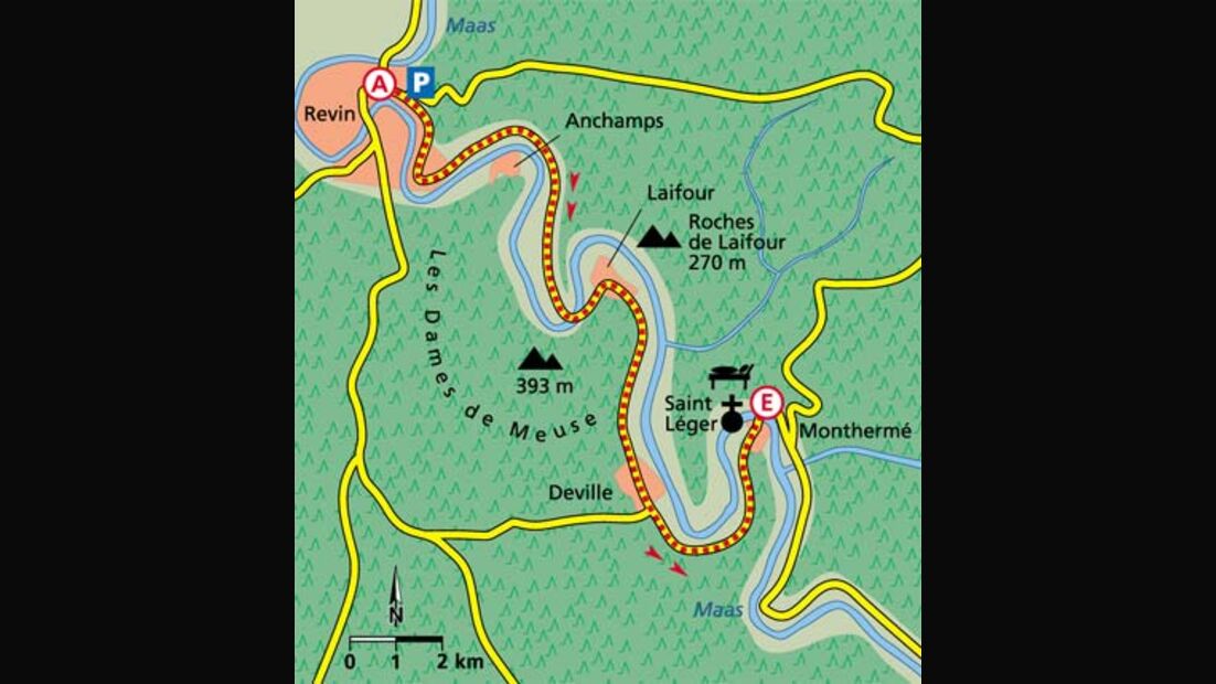 Ardennen Tour 3 Karte