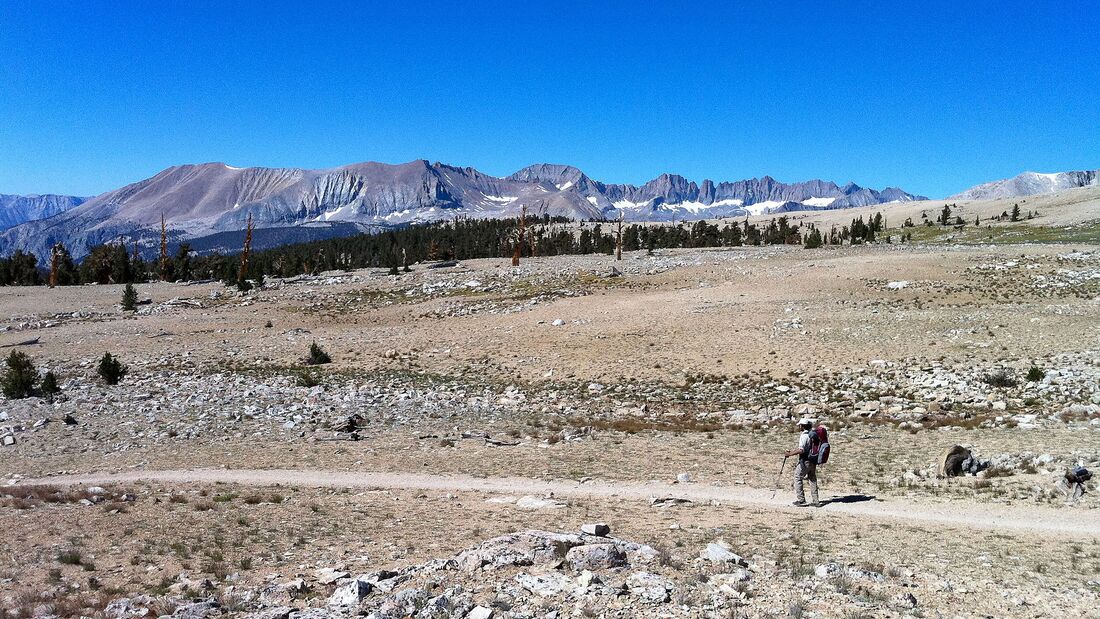 Barren scape between Forester Pass and Mt. Whitney