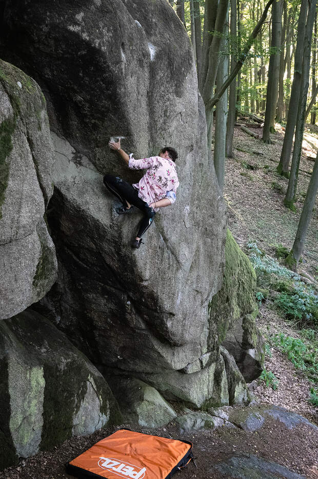 Bouldern im Odenwald Highball