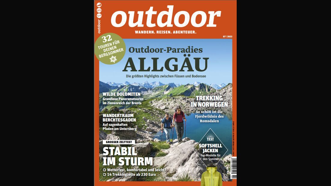 Cover Outdoot Magazin 07/22