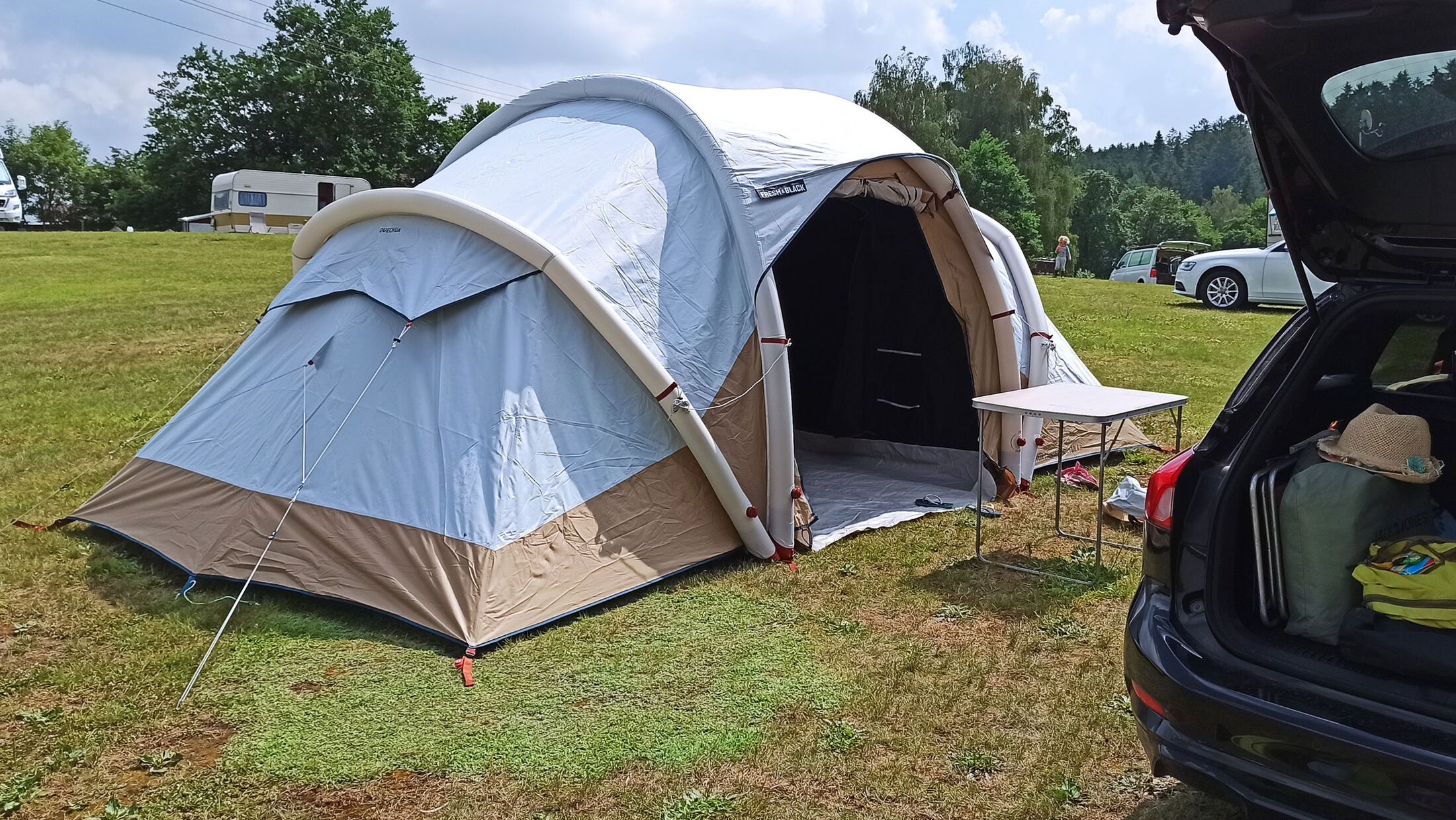 Robuste Konstruktion langlebige Camping Auto Kofferraum Lager