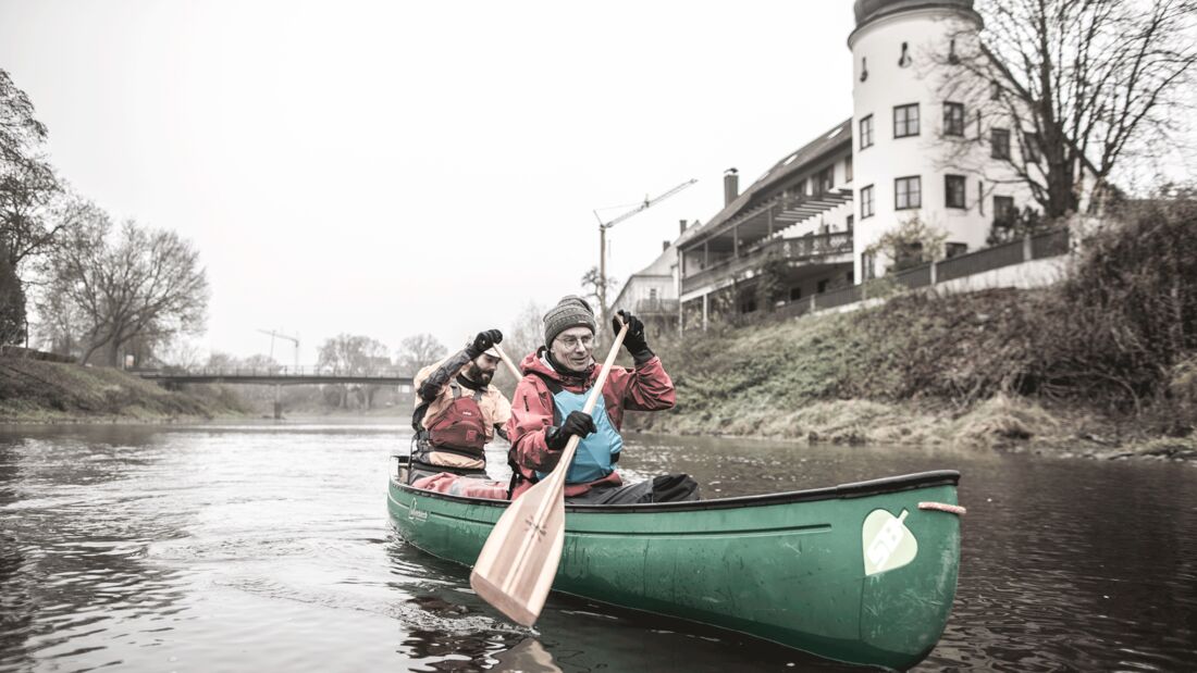 Donau - Kanu fahren