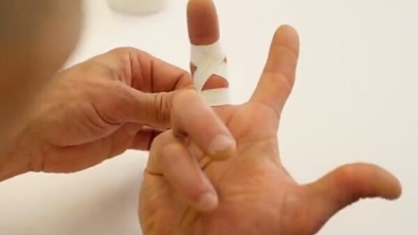 KL Finger-Mittelgelenk tapen fürs Klettern