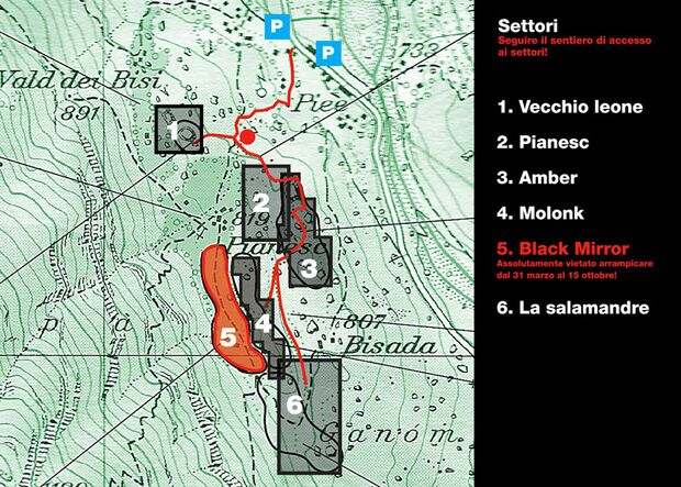 KL Karte Verzasca-Tal Bouldergebiet Brione von Sperrung bedroht