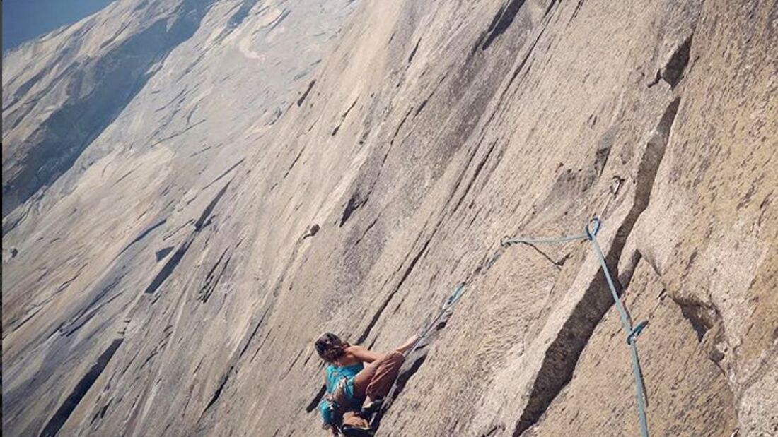 KL Nina Caprez klettert El Nino am El Capitan, Yosemite USA