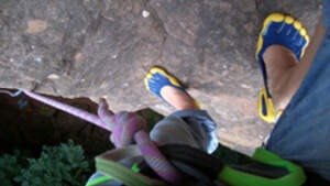 KL Vibram Five Fingers Klettertest