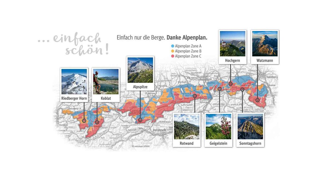 Karte Alpenplan 2017