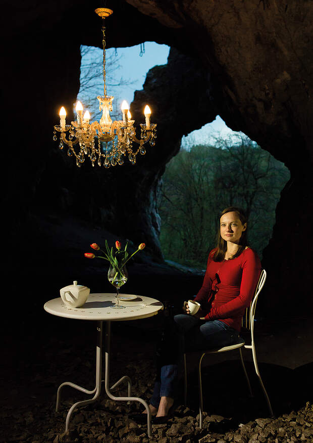 Kinga Ociepka-Grzegulska in der Mamutova Höhle