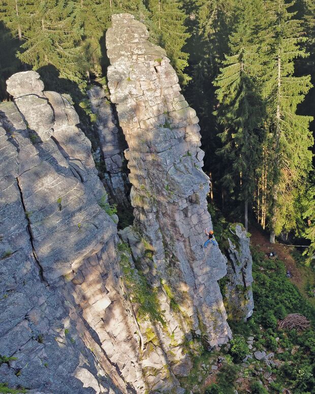Klettern im Erzgebirge