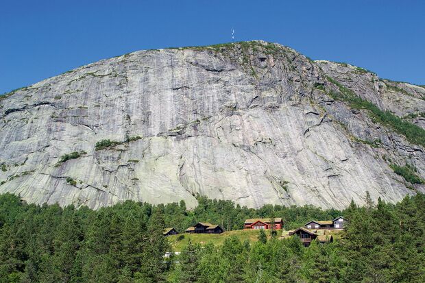 Klettern in Setesdal Norwegen