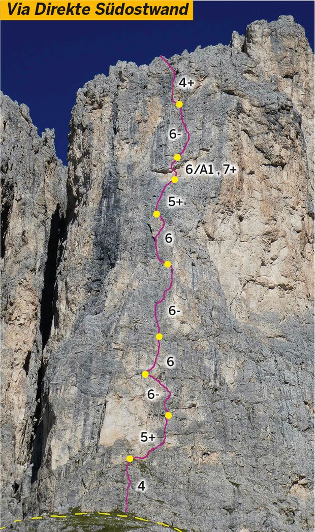 MSL Alpinklettern in der Rosengartengruppe der Dolomiten