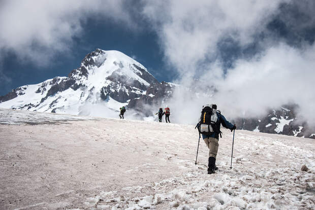 Mount Kazbek in Georgien