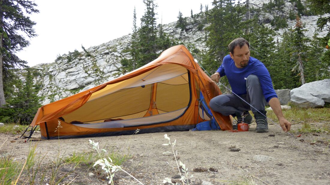 Zelt Einmannzelt Outdoor Trekking Camping Zelt Ultraleicht Schlafsack DHL T2B6 