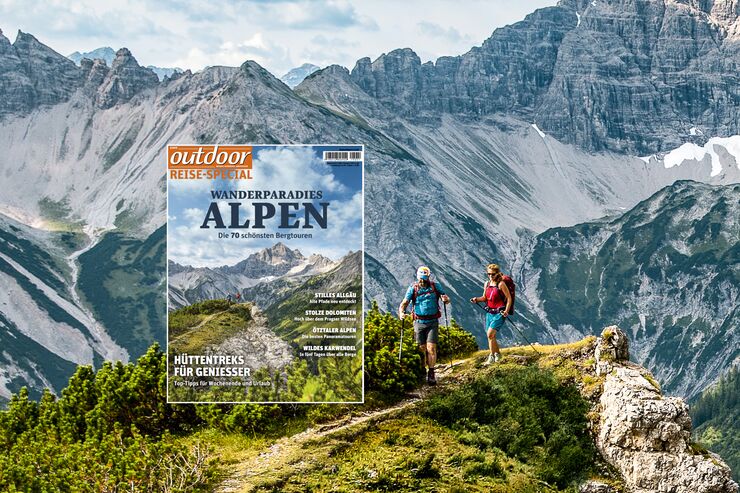 OD 01/2019 Sonderheft Reise Alpen Tourenspecial Aufmacherbild Allgäu - mit Heftcover