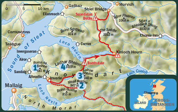 OD 0116 Knoydart Schottland Karte