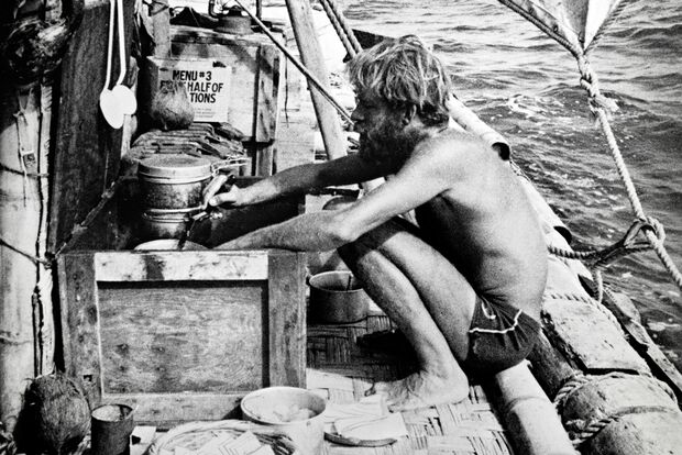 OD 0313 Kon-Tiki Kontiki Kinofilm Thor Heyerdahl Floß Pazifik