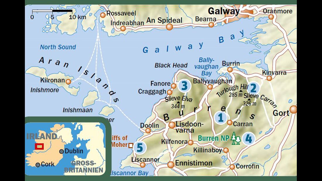 OD 0416 Irland Burren Map
