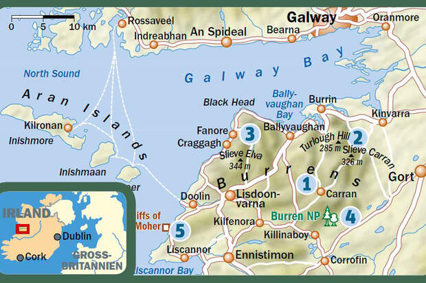 OD 0416 Irland Burren Map