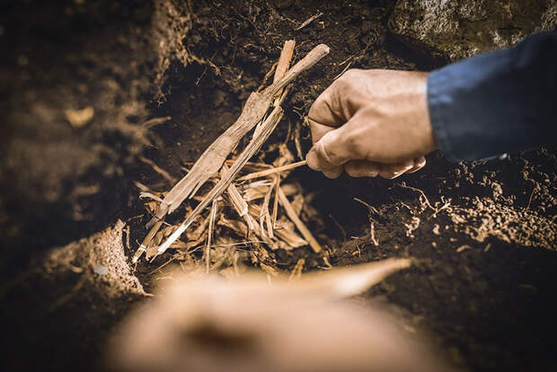 OD 0419 Grubenfeuer Infos Bushcraft Camping Kochen Feuer