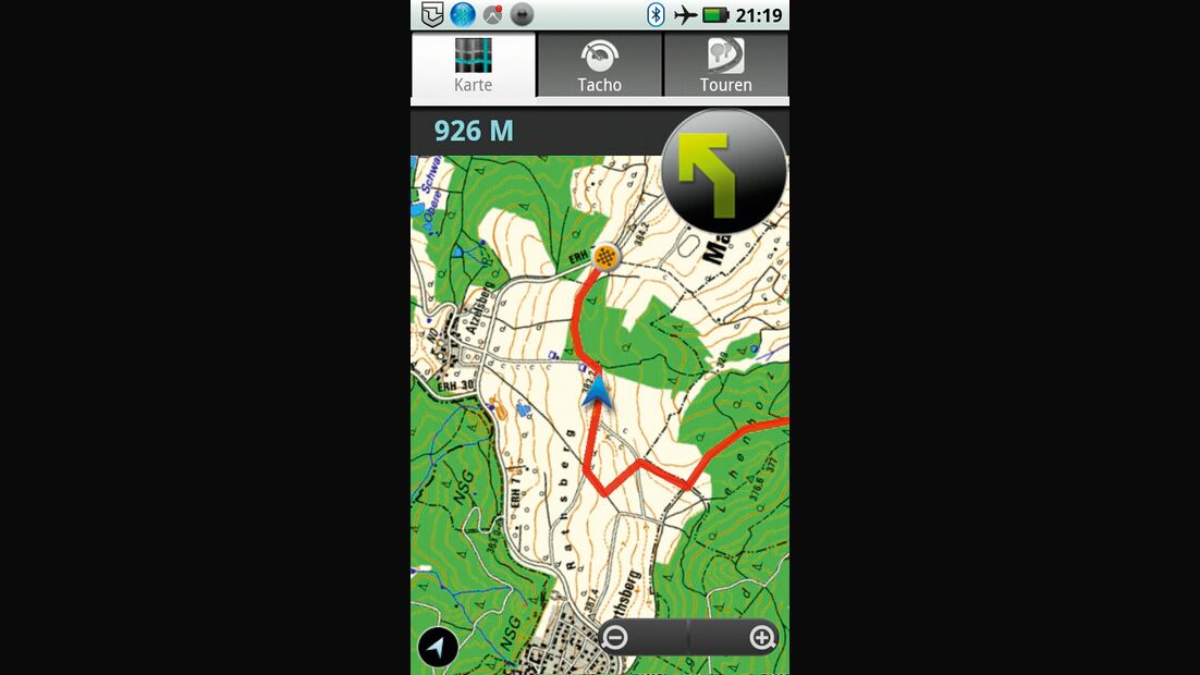 OD 0812 GPS-Navigation Handy Smartphone App MagicMaps Scout