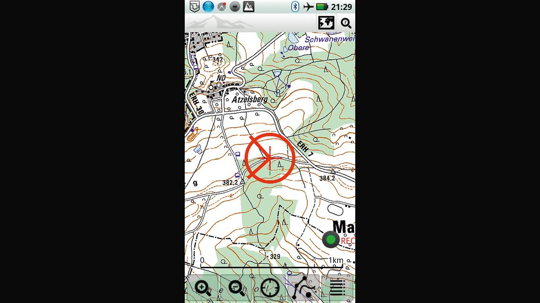OD 0812 GPS-Navigation Handy Smartphone App Viewranger