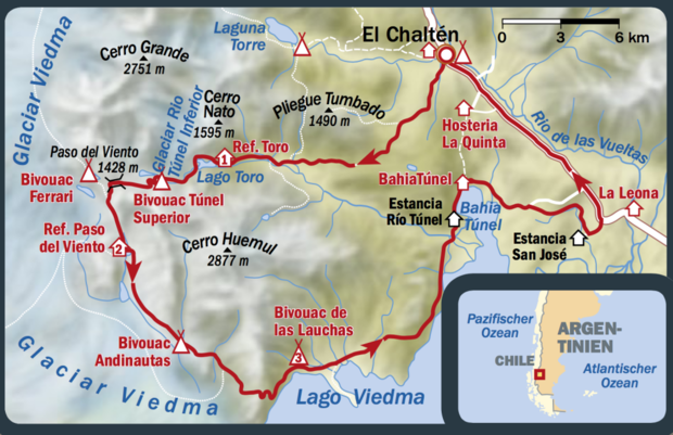 OD 1216 Patagonien Map Karte