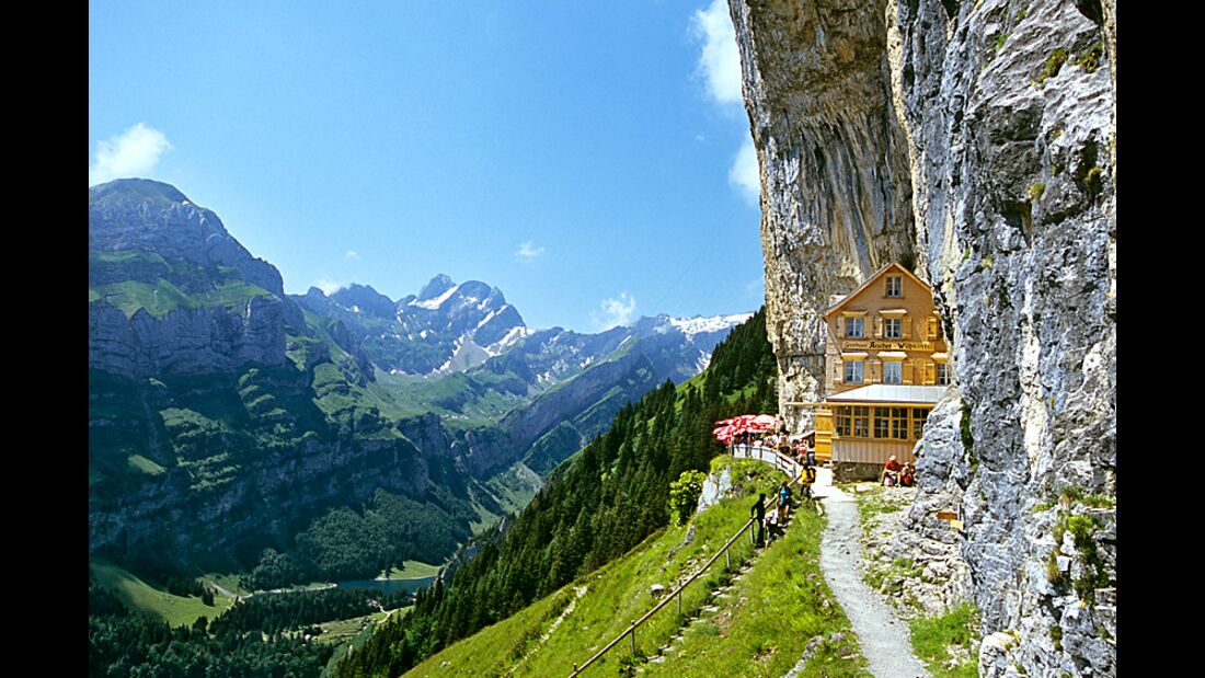 OD 2015 Appenzellerland Säntis Wandern Impressionen 6 Berggasthaus Aescher