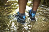 OD 2015 Gore Tex Surround Lesertest Schwäbische Alb Wasser wasserdicht Dichtigkeit Fluss Wanderschuhe Schuh