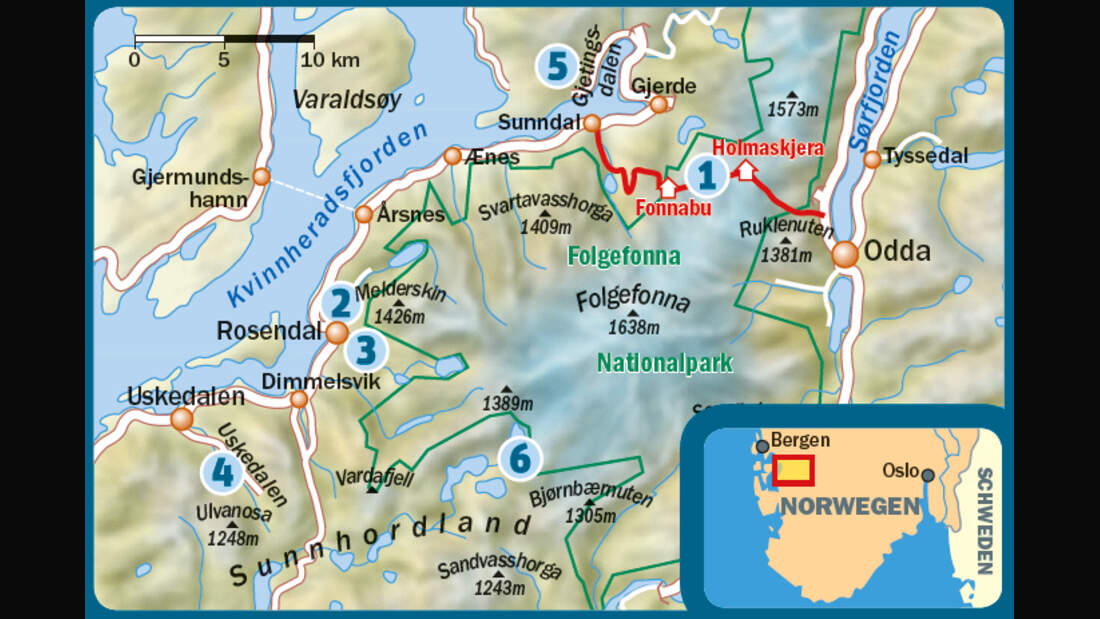 Norwegen: Wandern im Folgefonna Nationalpark - outdoor-magazin.com Norwegen: Wandern im Folgefonna Nationalpark - outdoor-magazin.com