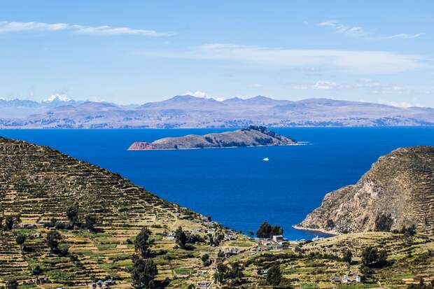 OD 2018 Titicaca See Peru Anden Wasser Landschaft Südamerika
