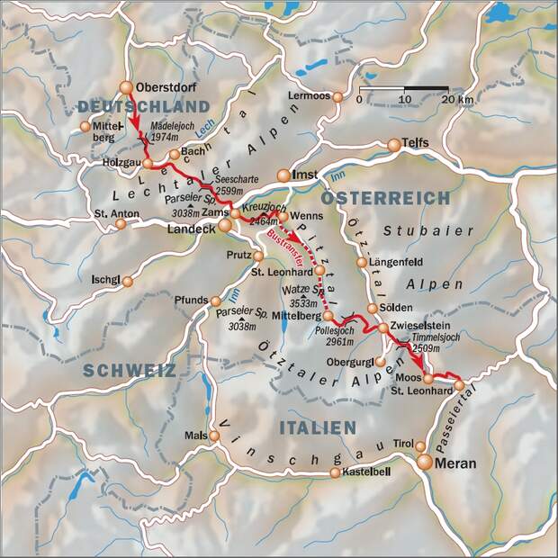 OD Alpen Karte