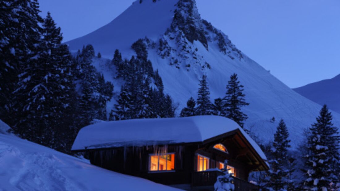 OD Berghütte Winter Wallis