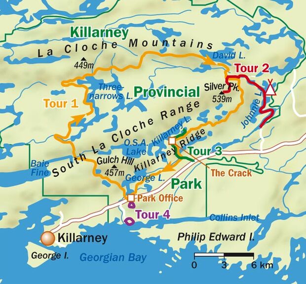 OD Kanada Killarney Provincial Park - Touren