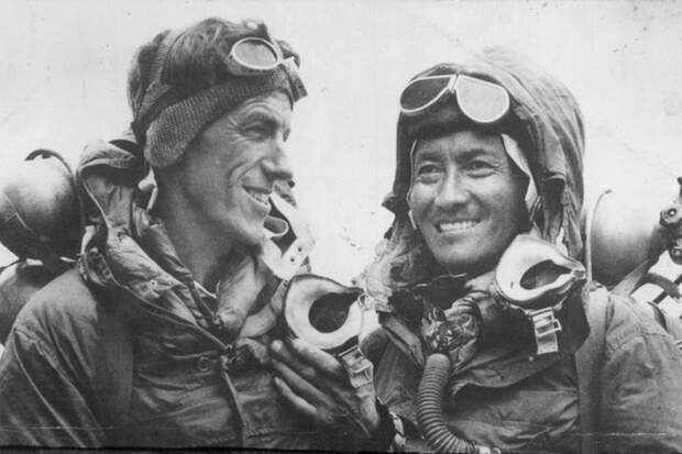 OD Legenden Bergsteiger Sherpa Tenzing Norgay Edmund Hillary Mount Everest