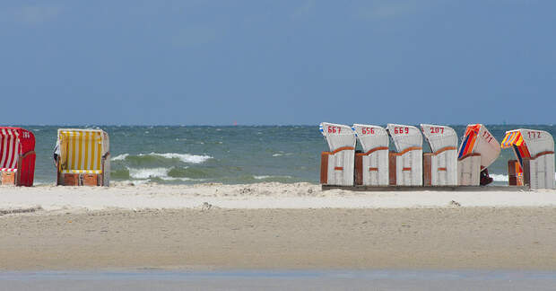 OD Nordfriesland Standkörbe Meer Nordsee Urlaub