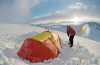 OD Pulka Norwegen Zelten Schnee Wintercamping