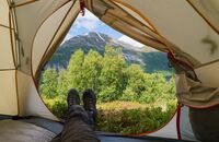 OD Trekking Zelt Zelten Camping Zelten Wildcampen Campingplatz Innenraum