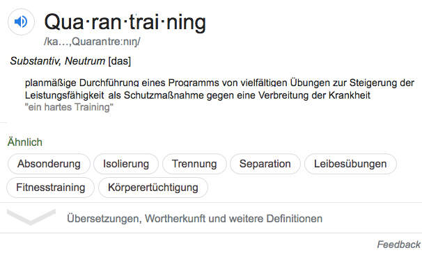 Quarantraining