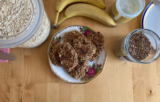 Rezept Banana-Pancakes - gesundes Frühstück fürs Klettern