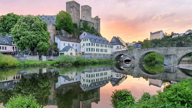 Runkel Burg in Hessen an der Lahn
