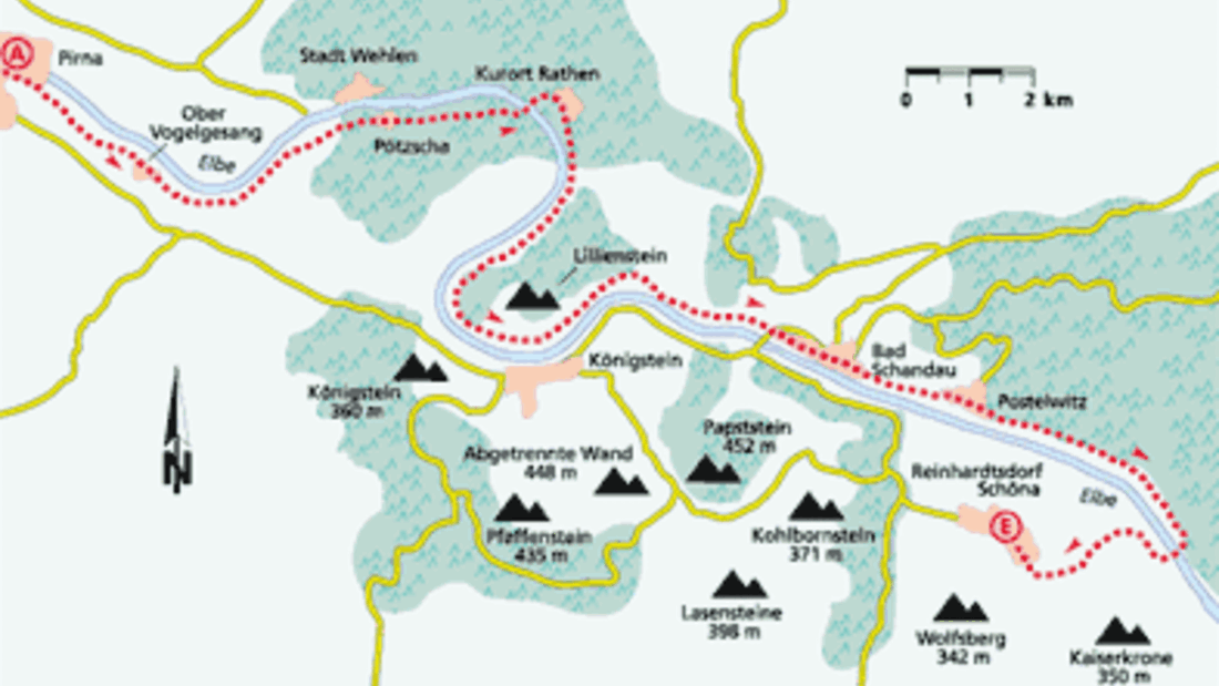 Sachsen Tour 4 Karte