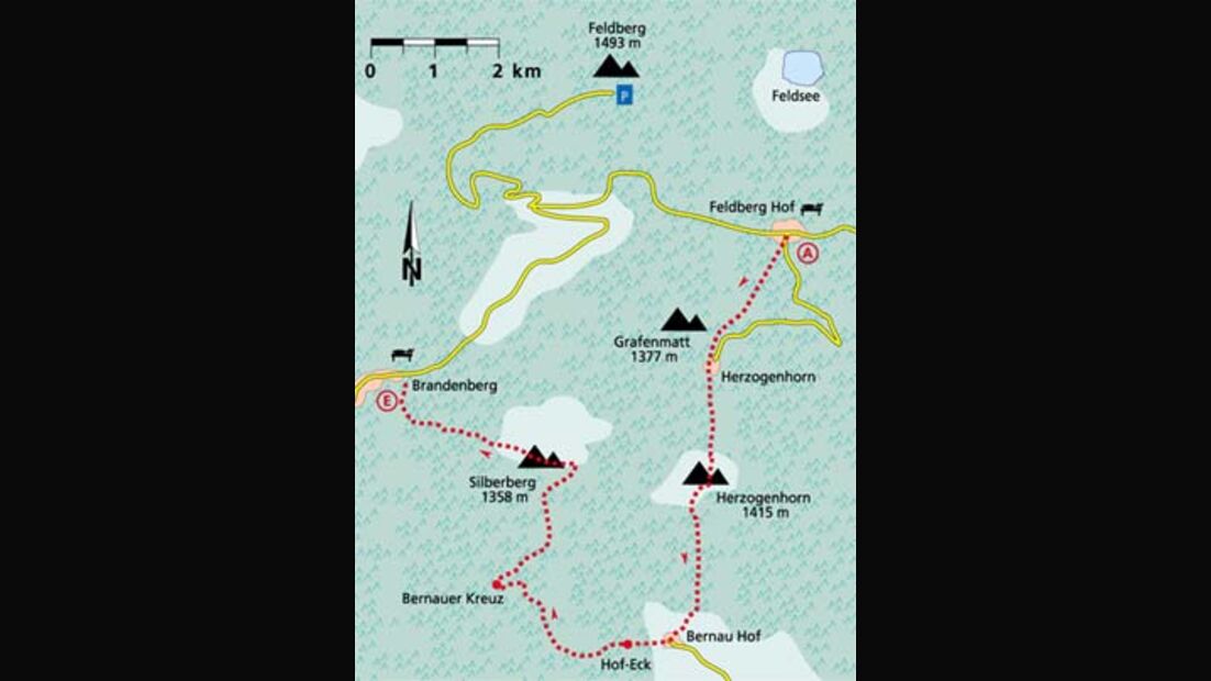 Schwarzwald Tour 1 Karte