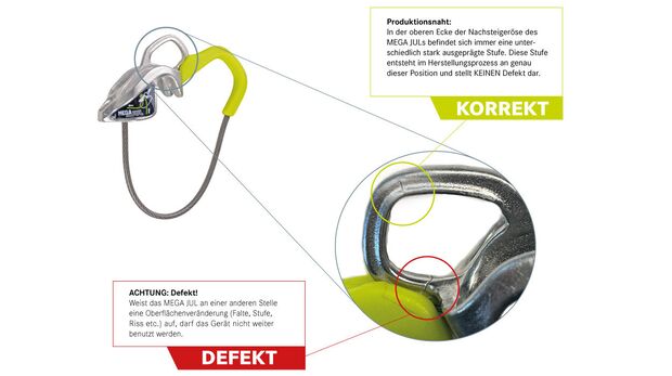 Sicherheitsüberprüfung Mega Jul von Edelrid