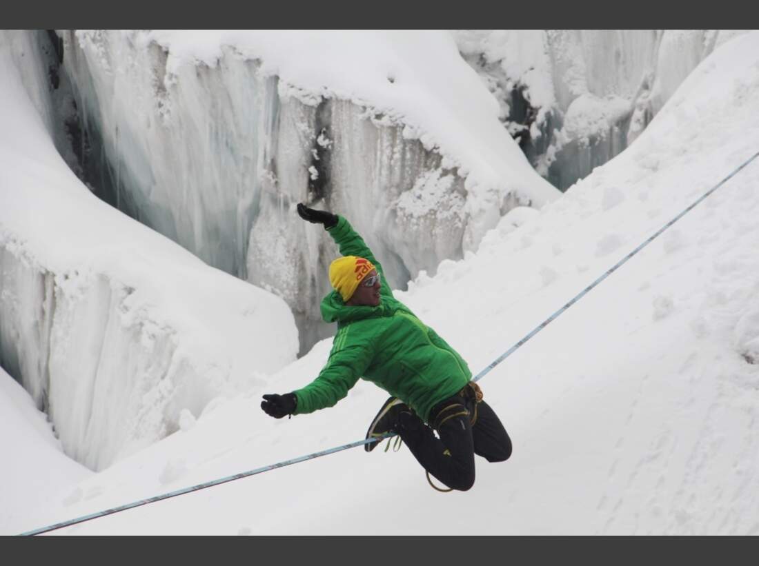 Slackline-Höhenweltrekord in Peru 6
