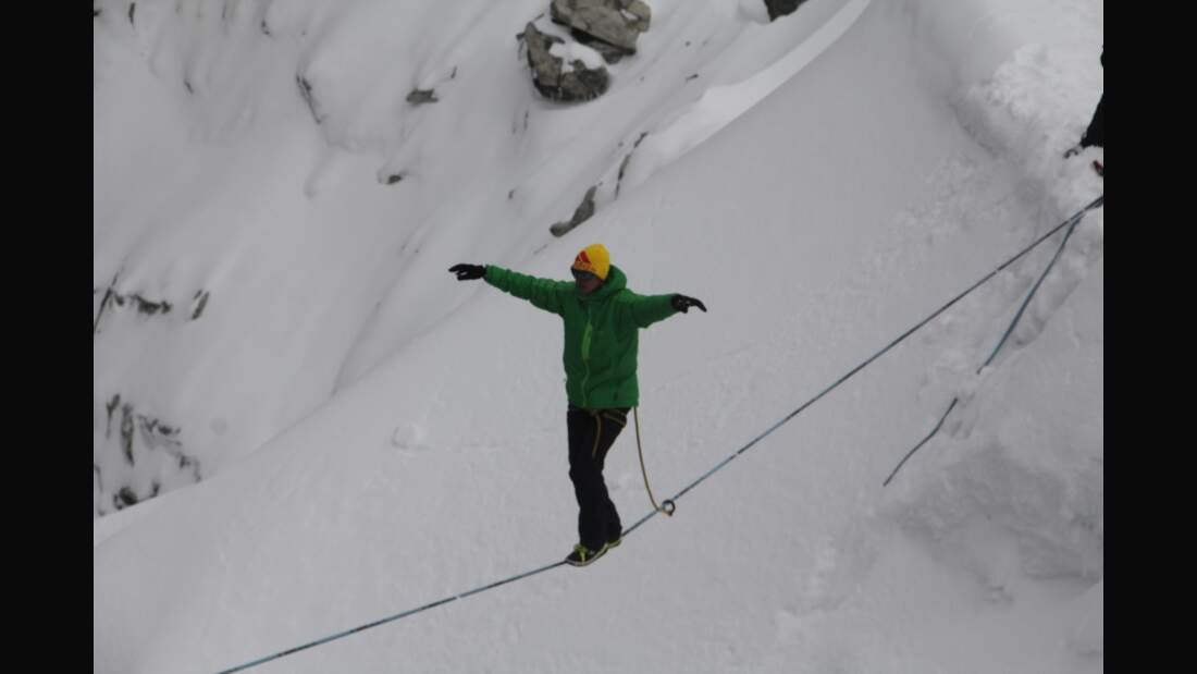 Slackline-Höhenweltrekord in Peru 9