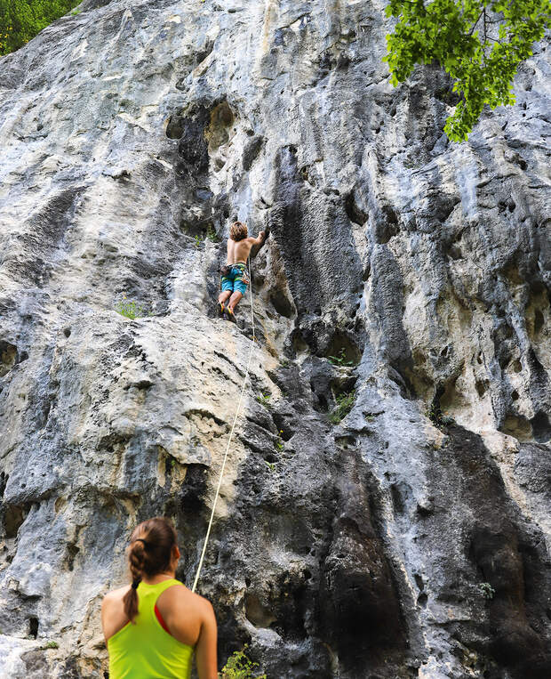 Sportklettern in den Alpen