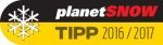 Testsieger-Logo: planetSNOW Tipp 2016/2017
